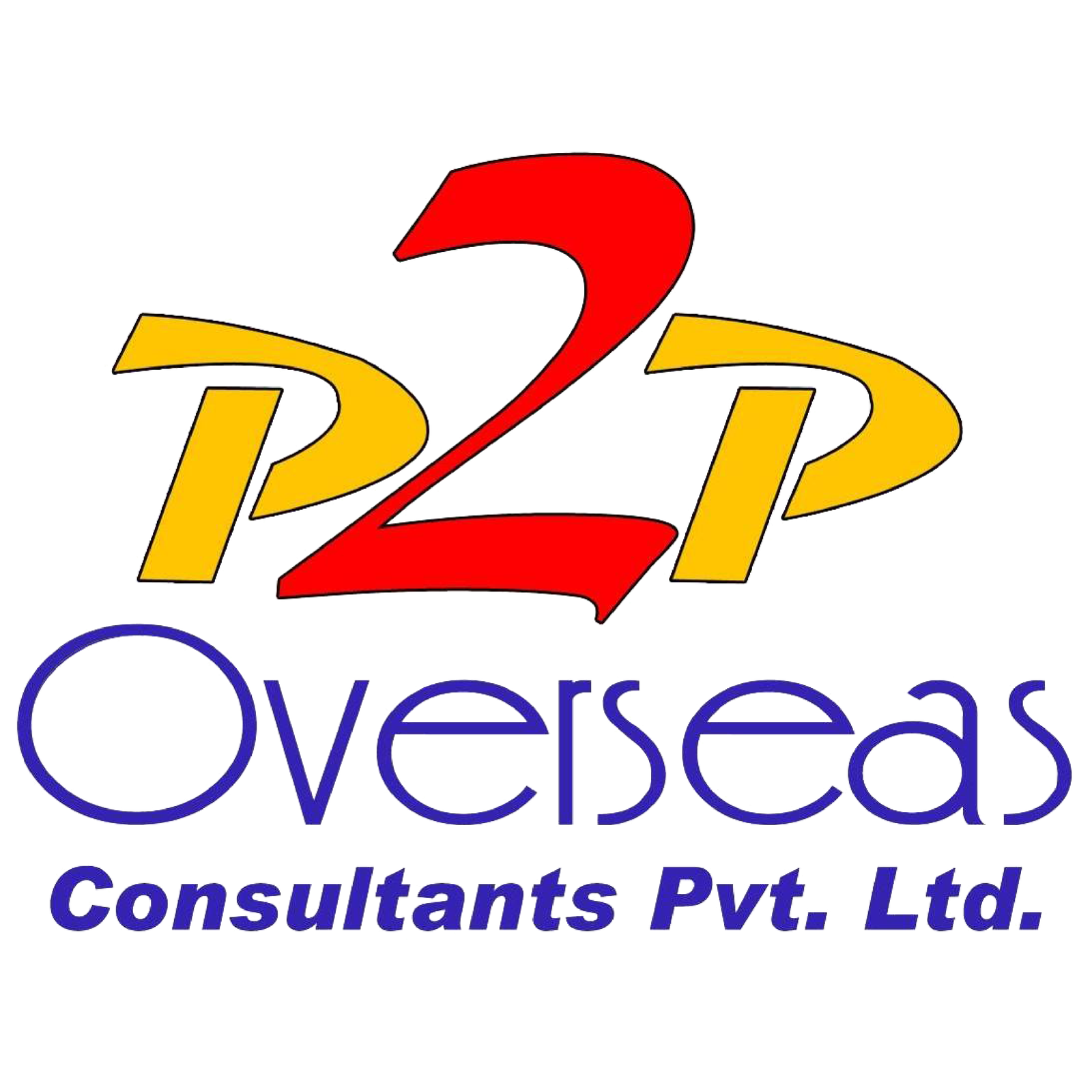 P2P Overseas logo – 24 years study abroad consultant India